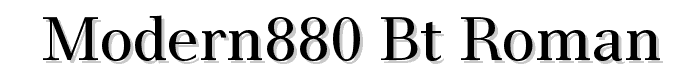 Modern880 BT Roman font